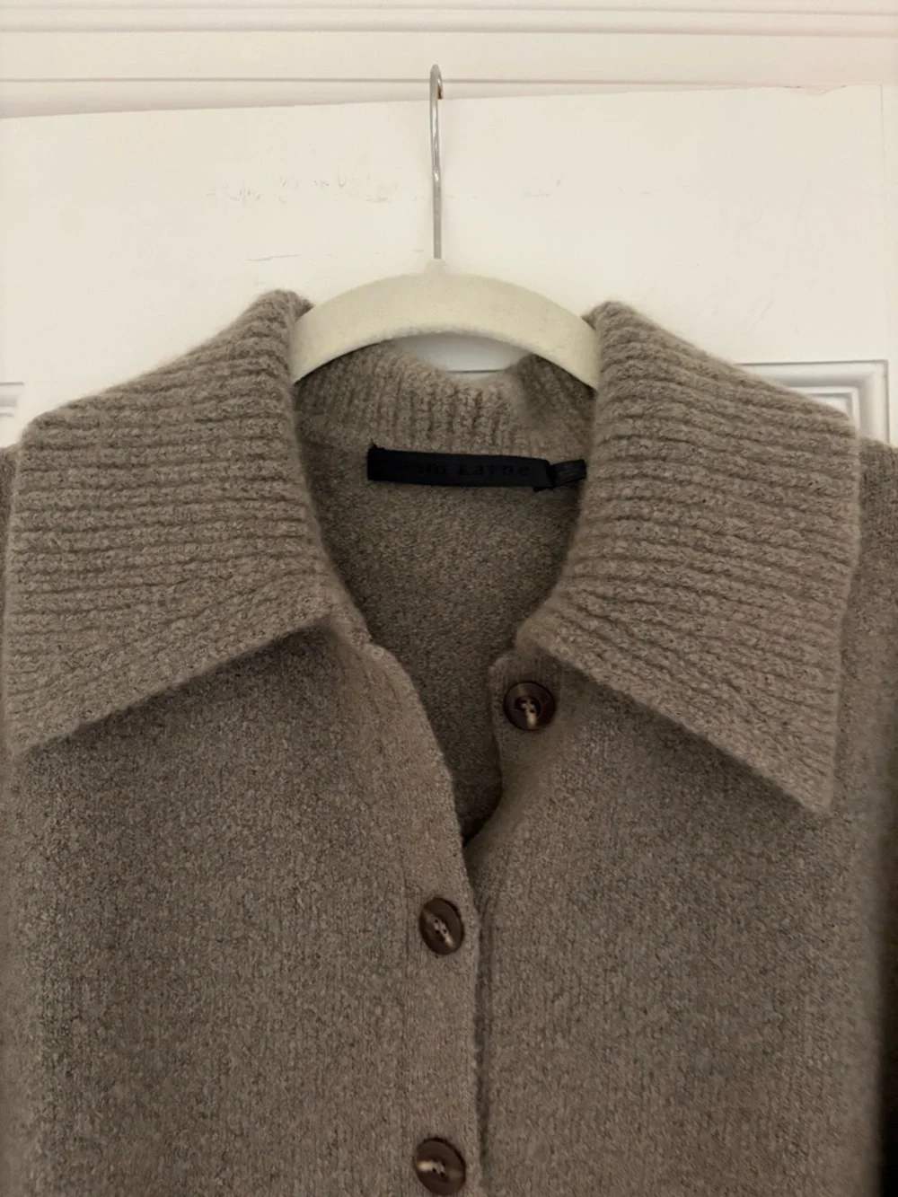 Jenni Kayne Stevie Cashmere Polo - Pewter - Size M - Picture 2 of 5